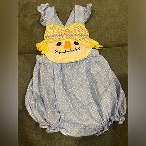 Charming Blue Scarecrow Kids Costume